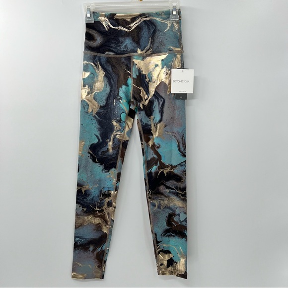 Beyond Yoga Marble Powershine High Waisted Midi Leggings size XS NWT - Picture 1 of 7